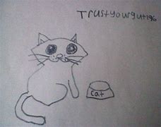 Image result for Bad Cat Drawing