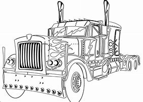 Image result for Optimus Prime Truck Coloring Pages