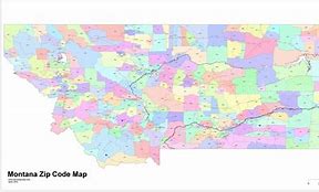 Image result for Zip Code Map of Montana