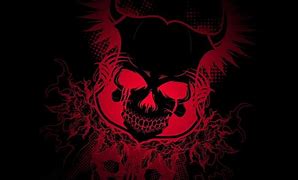 Image result for demon skull wallpaper red