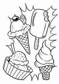 Image result for Cute Ice Cream Coloring Pages