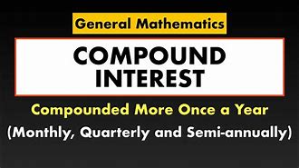 Image result for Compounded Half Yearly in Terms of Months