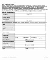 Image result for Site Inspection Report Word