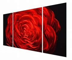 Image result for Red Rose Wall Art