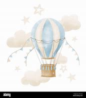 Image result for Beige Hot Air Balloon Watercolor