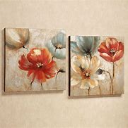 Image result for Flower Canvas Wall Art