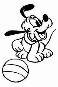 Image result for Pluto the Dog Coloring Pages