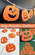 Image result for Paper Pumpkin Garland