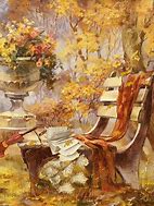 Image result for Fall Paintings On Tree Slices