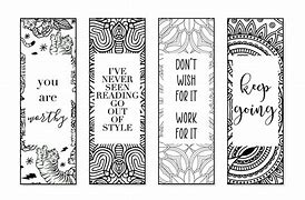 Image result for Bookmarks to Color with Words