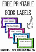 Image result for Free Printable Book Name Plates