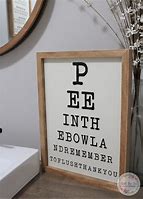 Image result for Bathroom Eye Chart