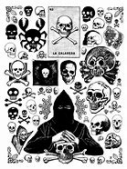 Image result for Skull Tattoo Flash Art