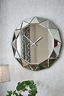 Image result for Mirror Decorative Wall Clock