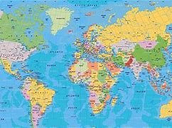 Image result for World Map 3D in Circle