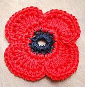 Image result for Free Crochet Red Poppy Pattern