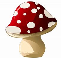 Image result for Red and White Mushroom Clip Art