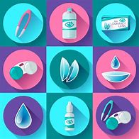 Image result for Contact Lens Icon Set