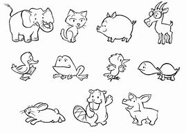 Image result for Animals Drawing for Coloring