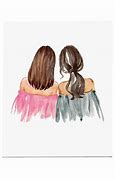 Image result for Best Friend Drawings with Quotes