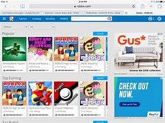 Image result for Old Roblox Game Page