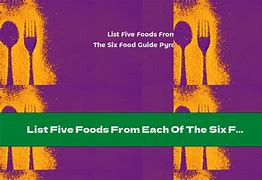 Image result for Five Key Food Groups