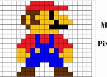 Image result for Mario Yoshi Pixel Art