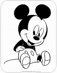 Image result for Baby Mickey Coloring