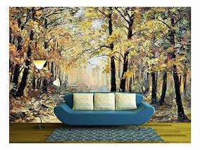 Image result for Painted Stairwell Wall Forest Mural