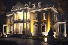 Image result for House at Night with One Light On