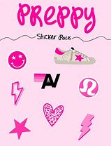 Image result for Preppy Pink Stickers