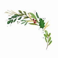 Image result for Watercolor Christmas Greenery