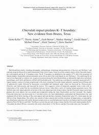 Image result for Chicxulub Crater Evidence