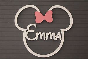 Image result for Minnie Mouse Name Sticker