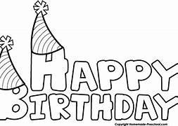 Image result for birthday wish clip art black and white