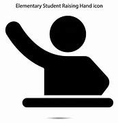 Image result for Kid Raising Hand Icon