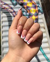 Image result for Color French Tip Nail Designs