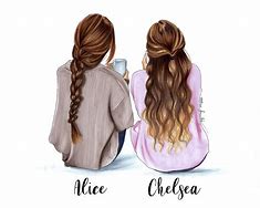 Image result for Best Friend Drawings with Quotes