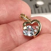 Image result for Aquamarine Heart Necklace