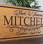 Image result for Personalized Wooden Signs Wedding Gifts