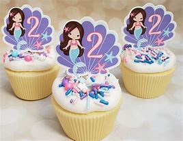 Image result for Mermaid Cupcake Toppers