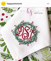 Image result for Holly Wreath Embroidery Design