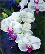 Image result for Orchid Flower Painting