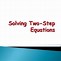 Image result for Two-Step Equations Worksheet