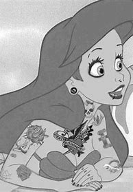 Image result for Punk Disney Princess Black and White