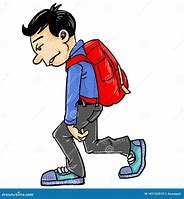 Image result for Walking Alone Boy Cartoon