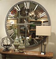 Image result for Mirror Decorative Wall Clock