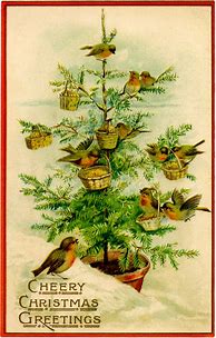 Image result for Vintage Christmas Tree Art