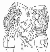 Image result for Cartoon Best Friends Coloring Pages