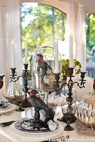 Image result for halloween table setting